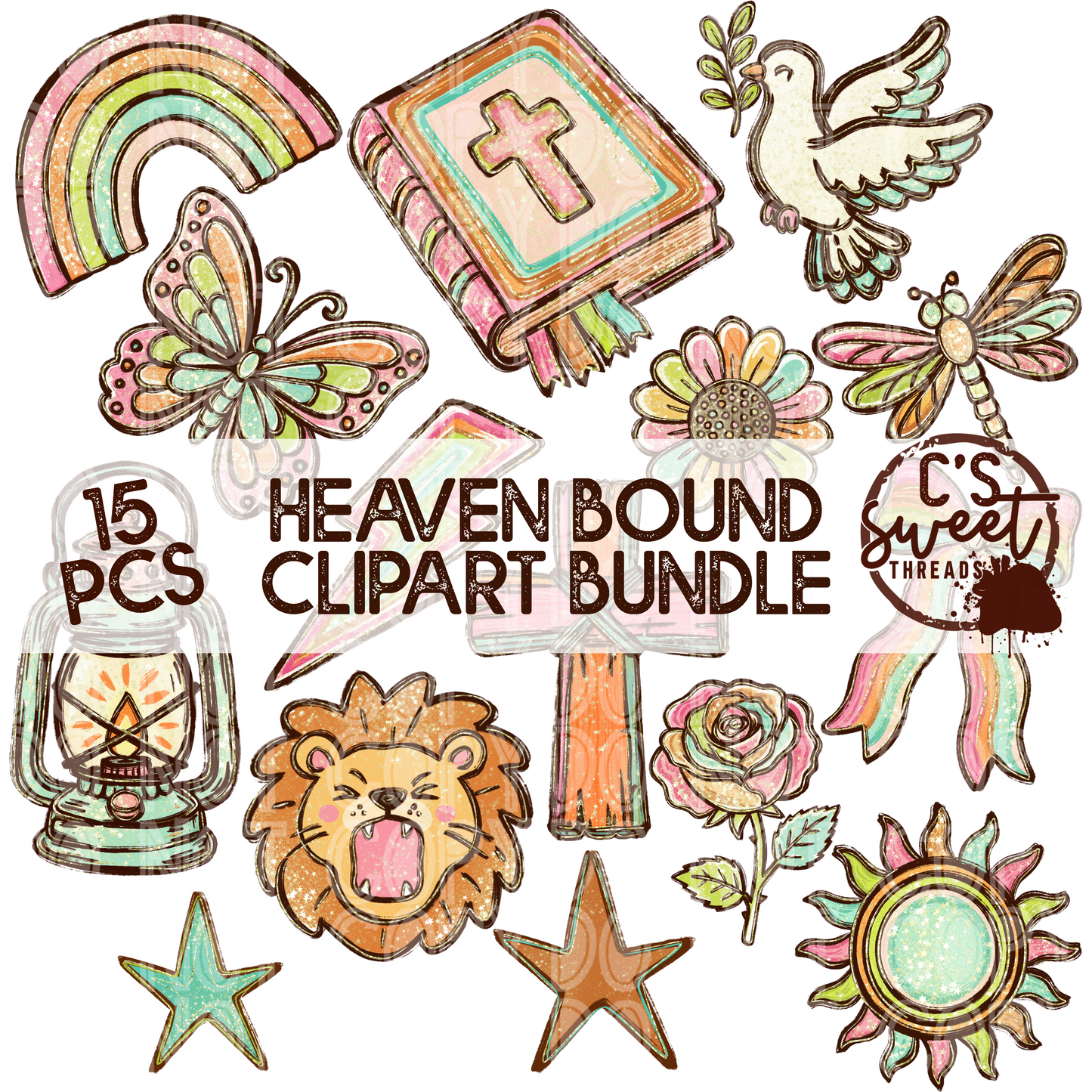 Heaven Bound Clipart Bundle