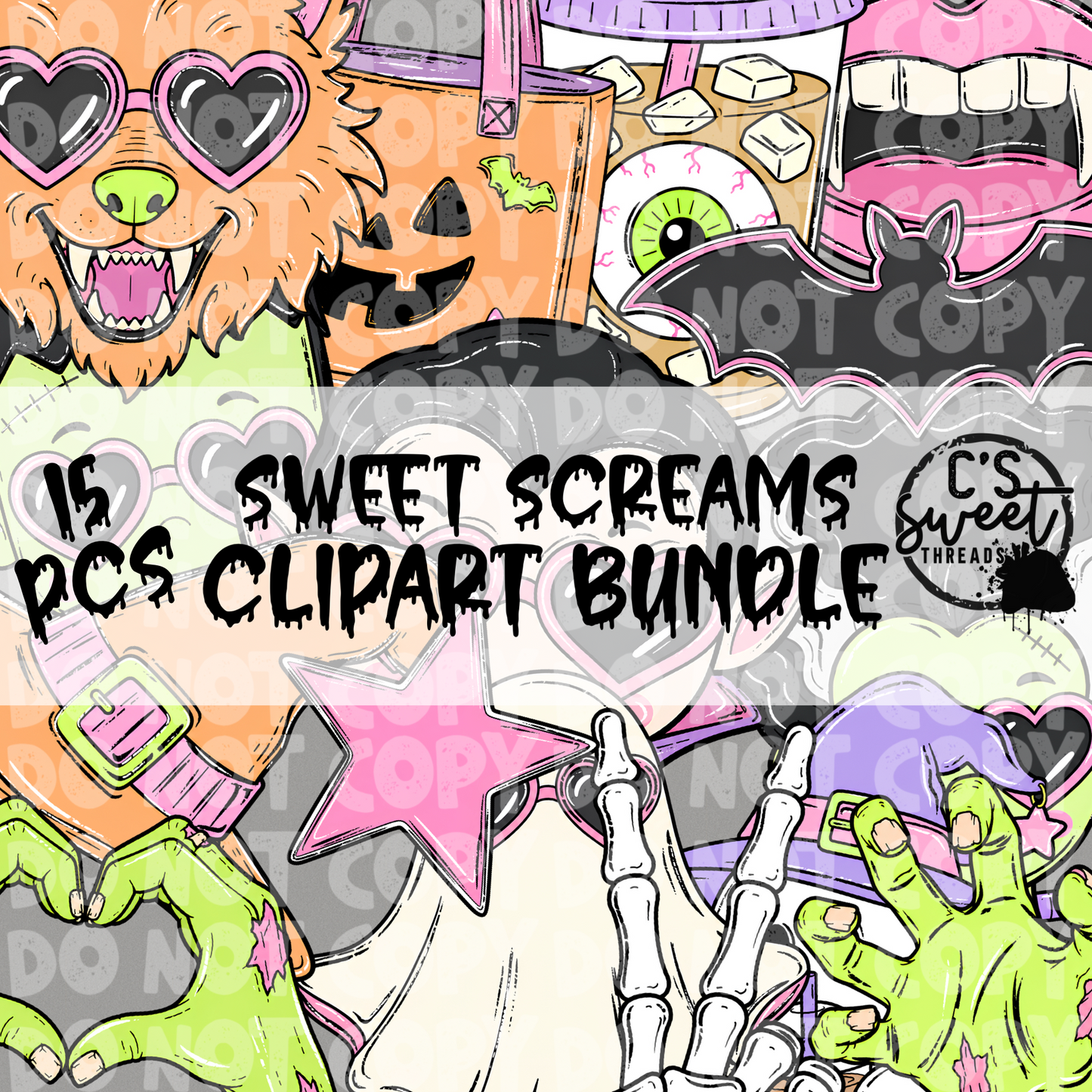 CST Sweet Screams Clipart Bundle