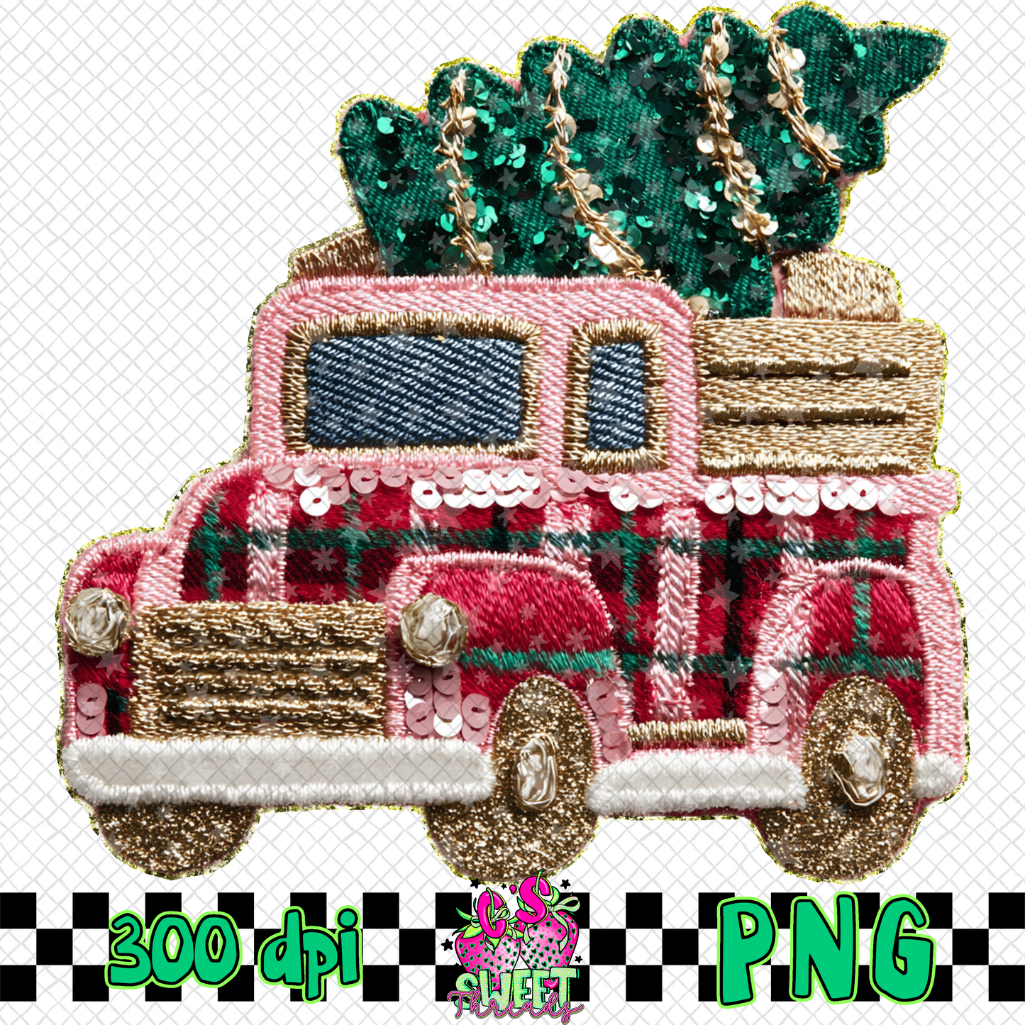 Faux Christmas Truck