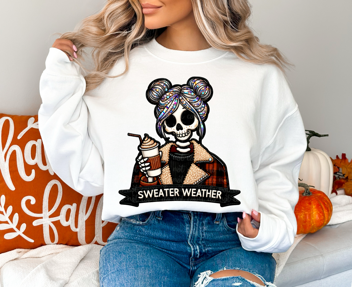 Sweater Weather Faux Embroidery