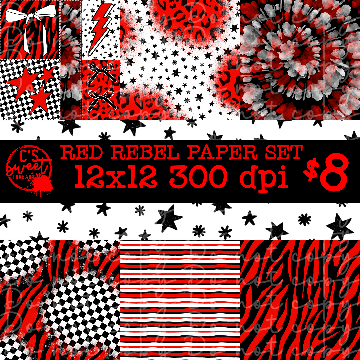 Red Rebel Paper Set