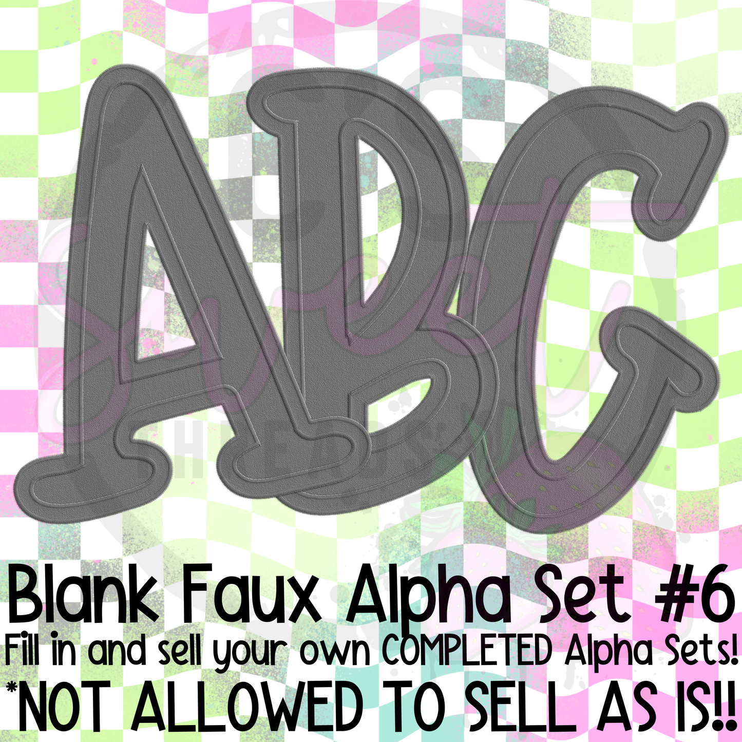 Blank Faux Alpha Set #6