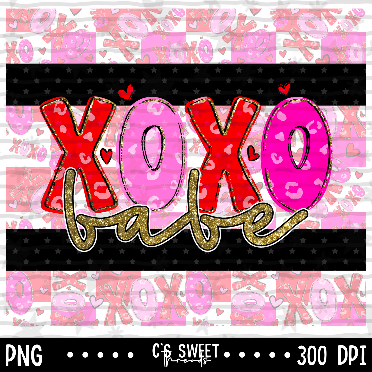 XOXO Babe Tumbler Design