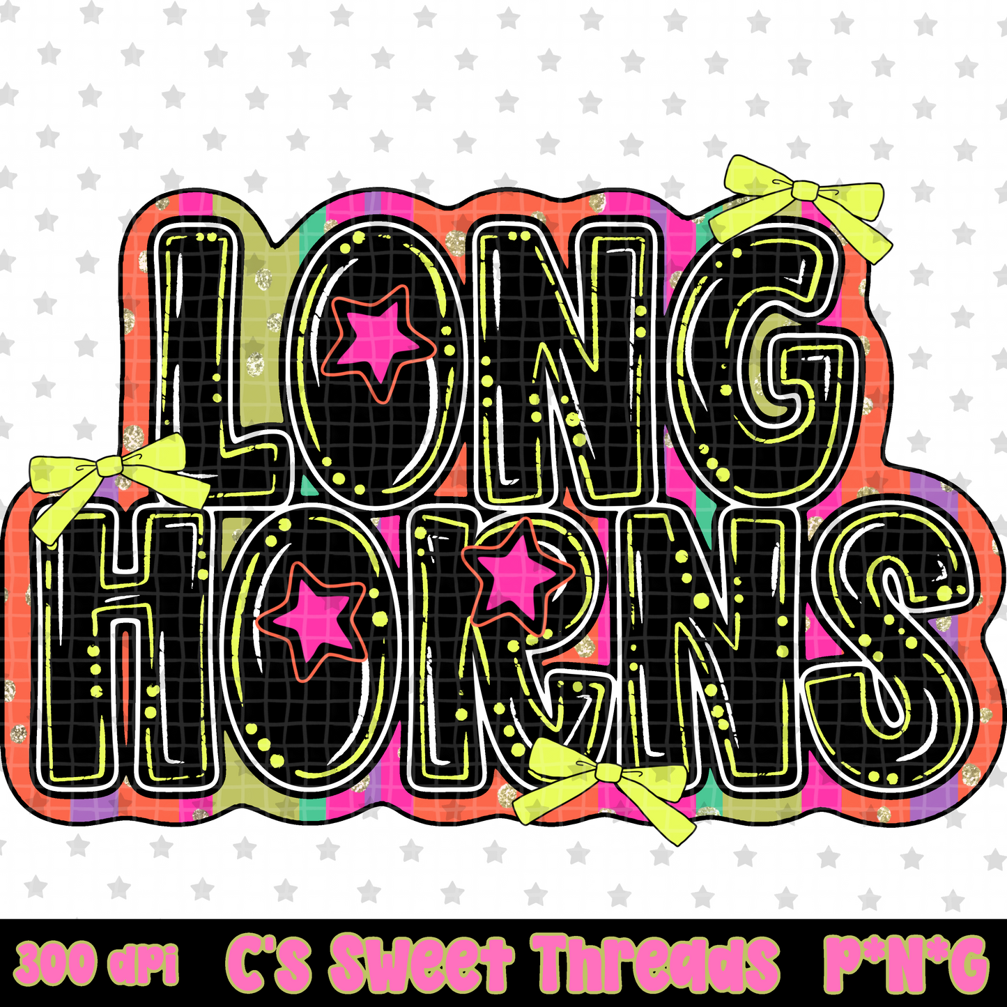 Neon Longhorns