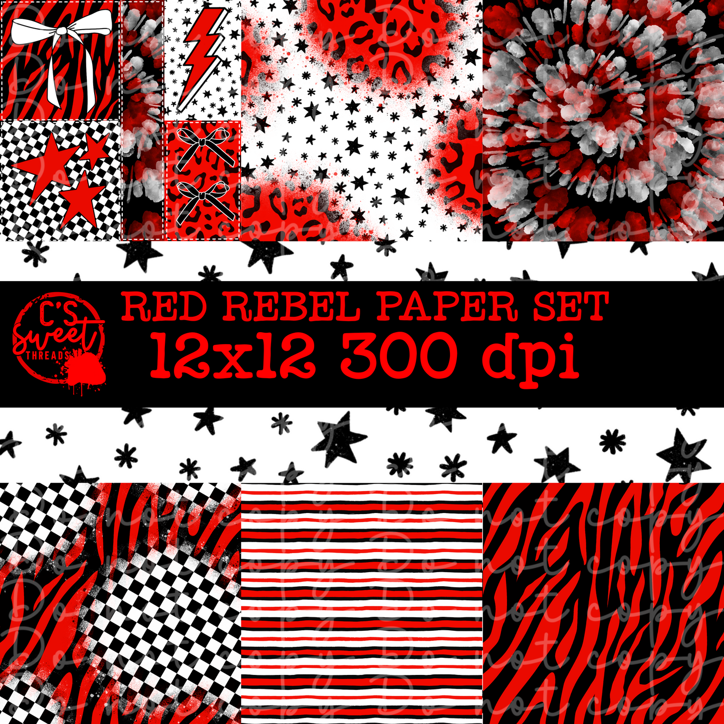 Red Rebel Paper Set