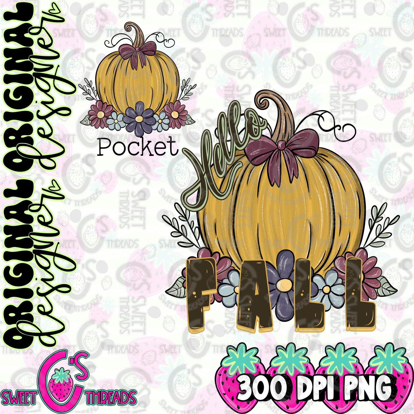 Hello Fall With Pocket