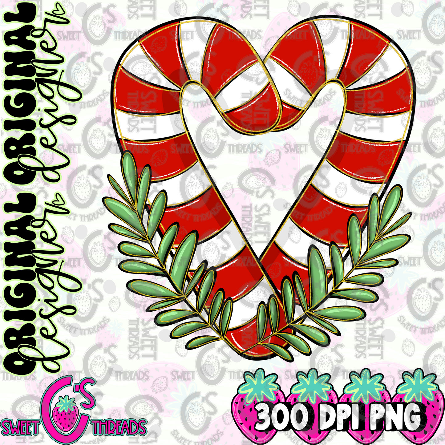 Candy Cane Heart