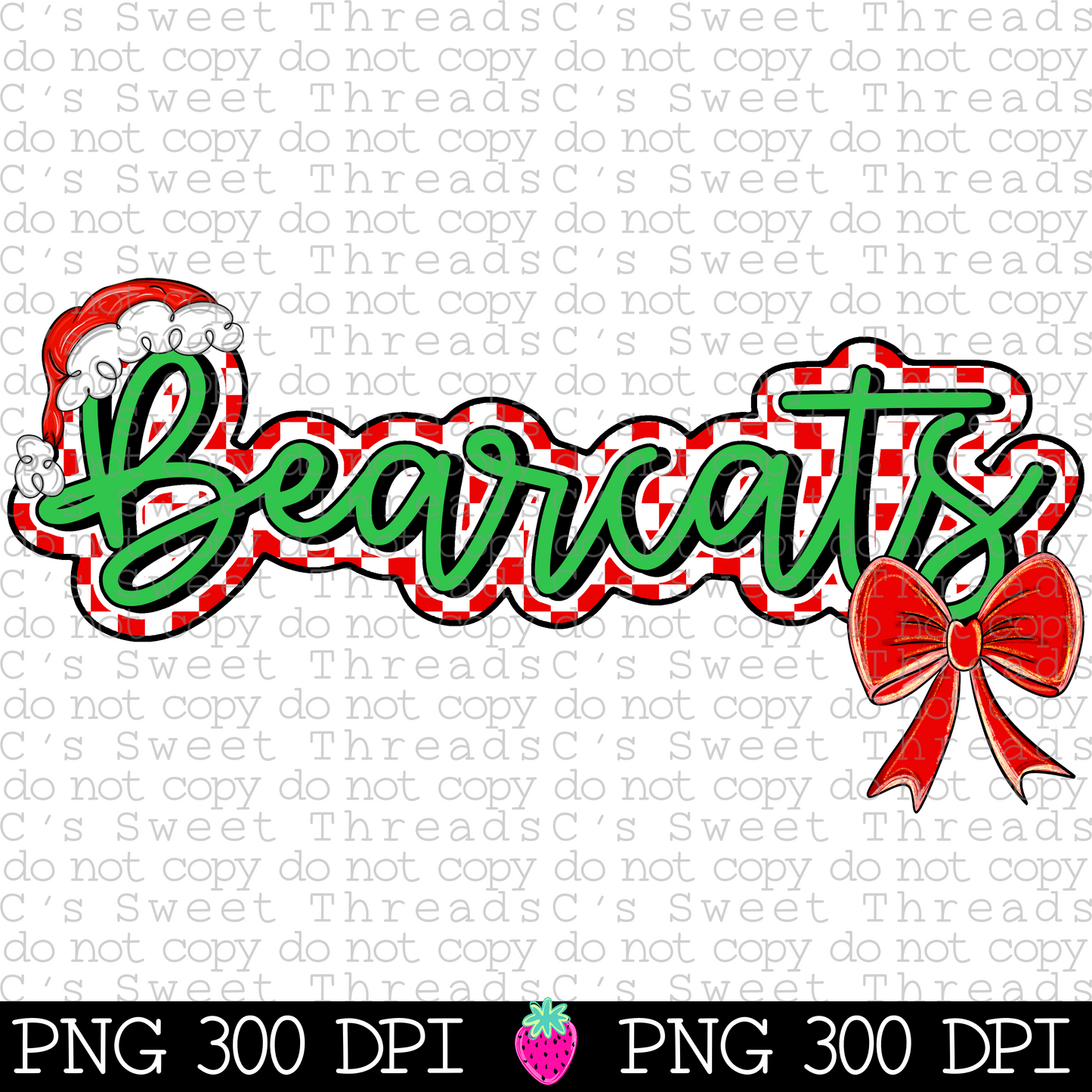 Bearcats Christmas Checker