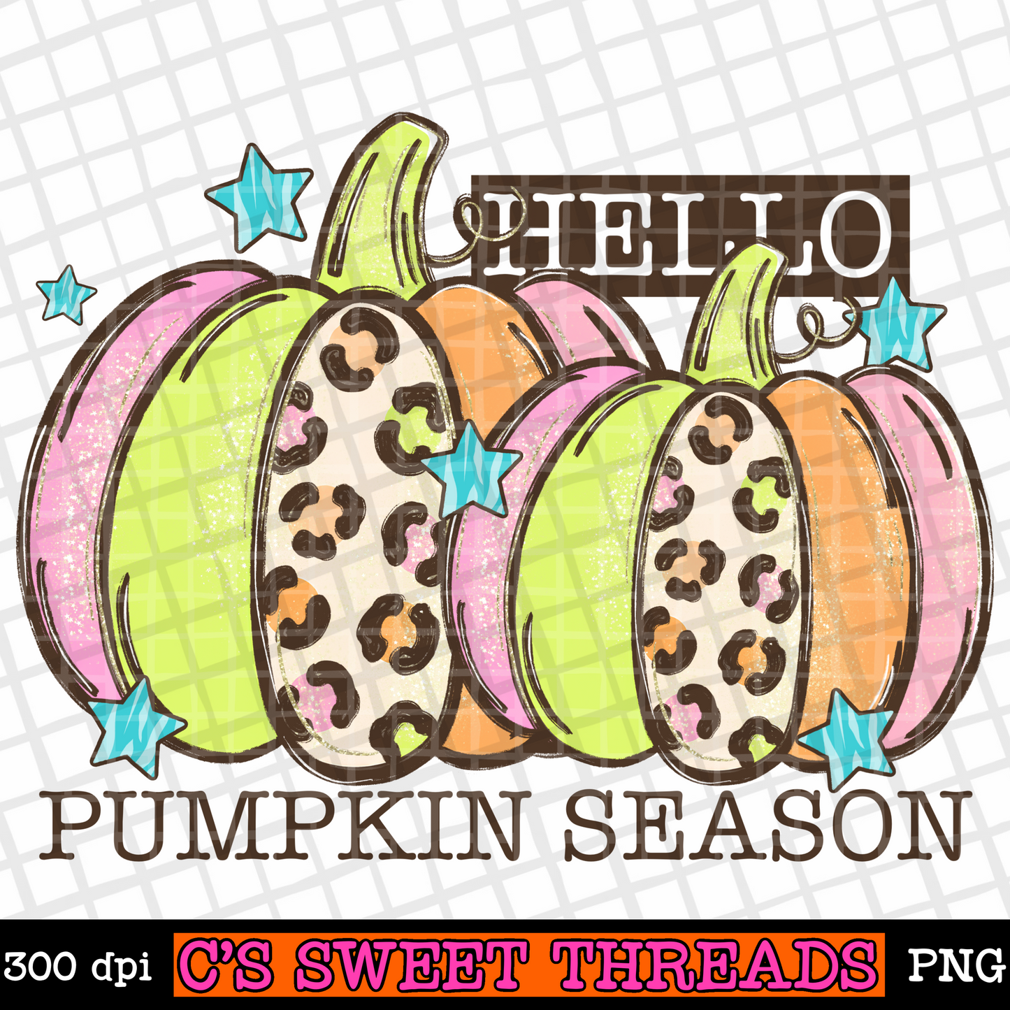 Hello Pumpkin-Digital PNG Design
