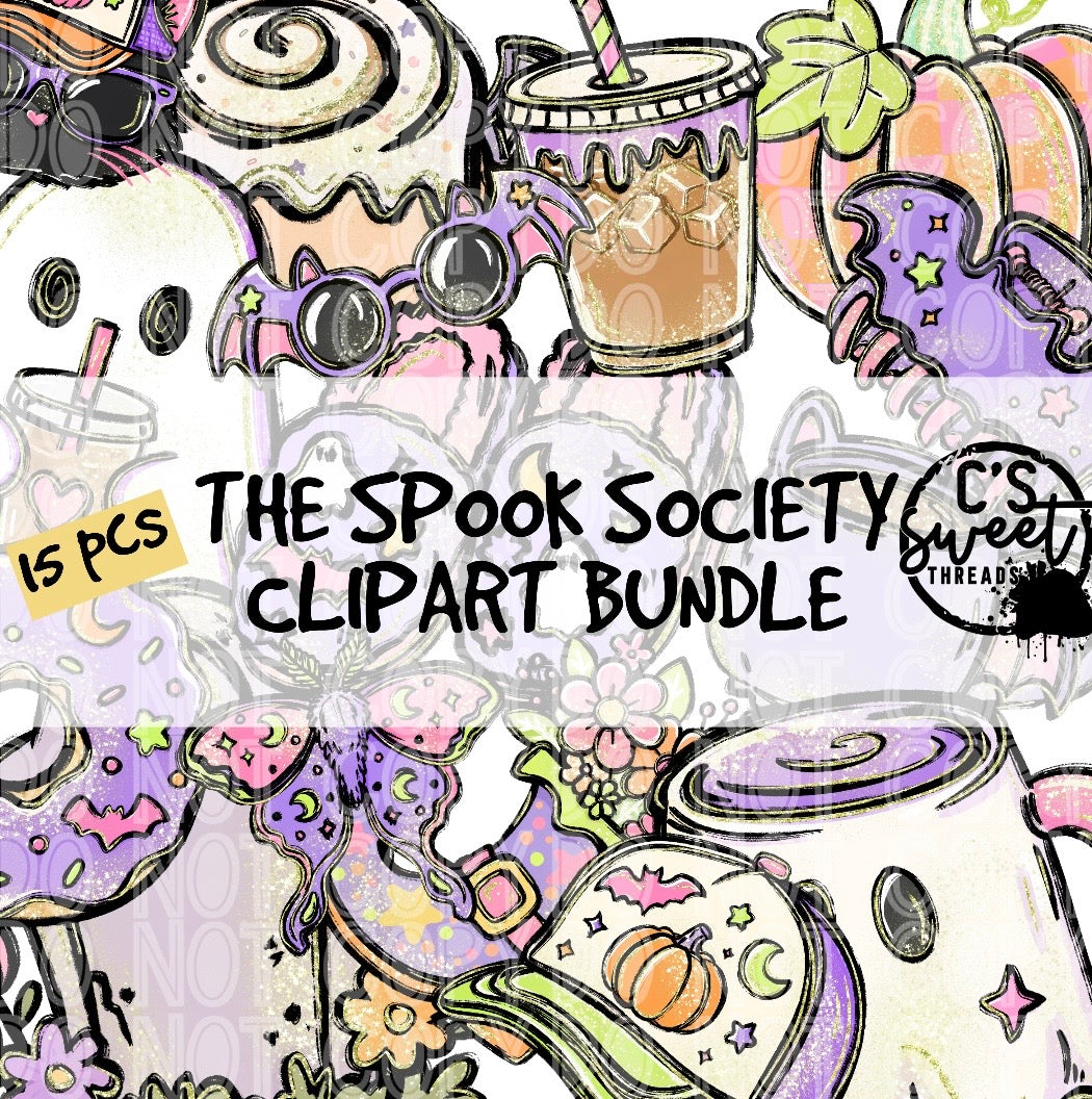The Spook Society Clipart Bundle