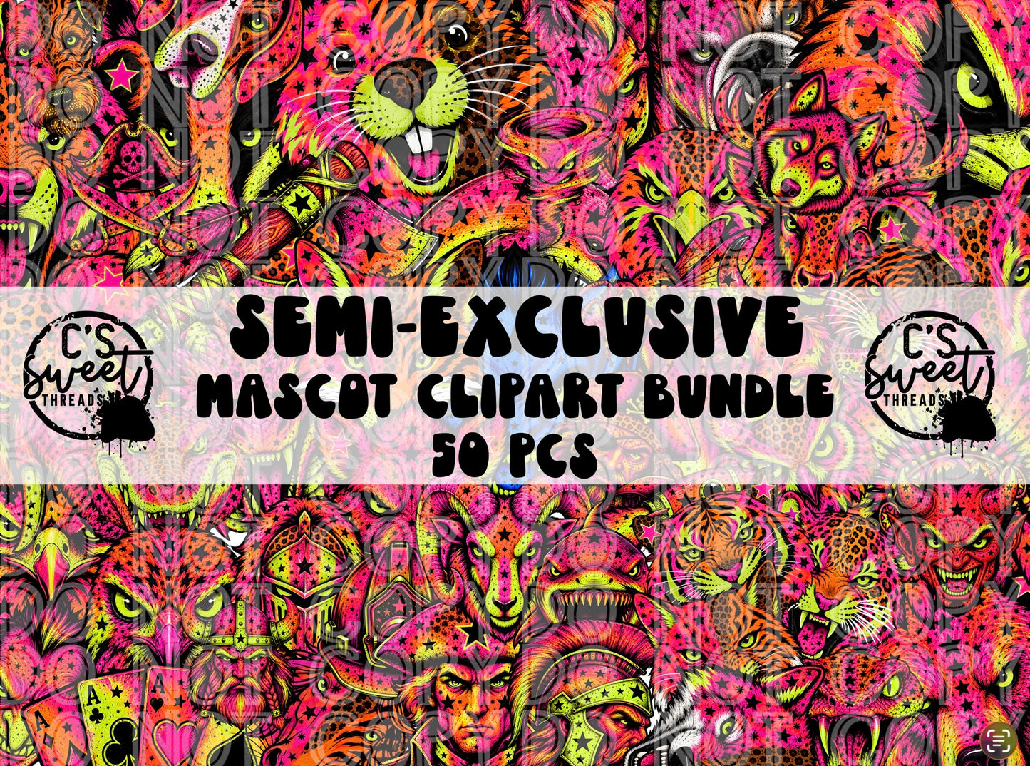 Semi-Exclusive Mascot Clipart Bundle