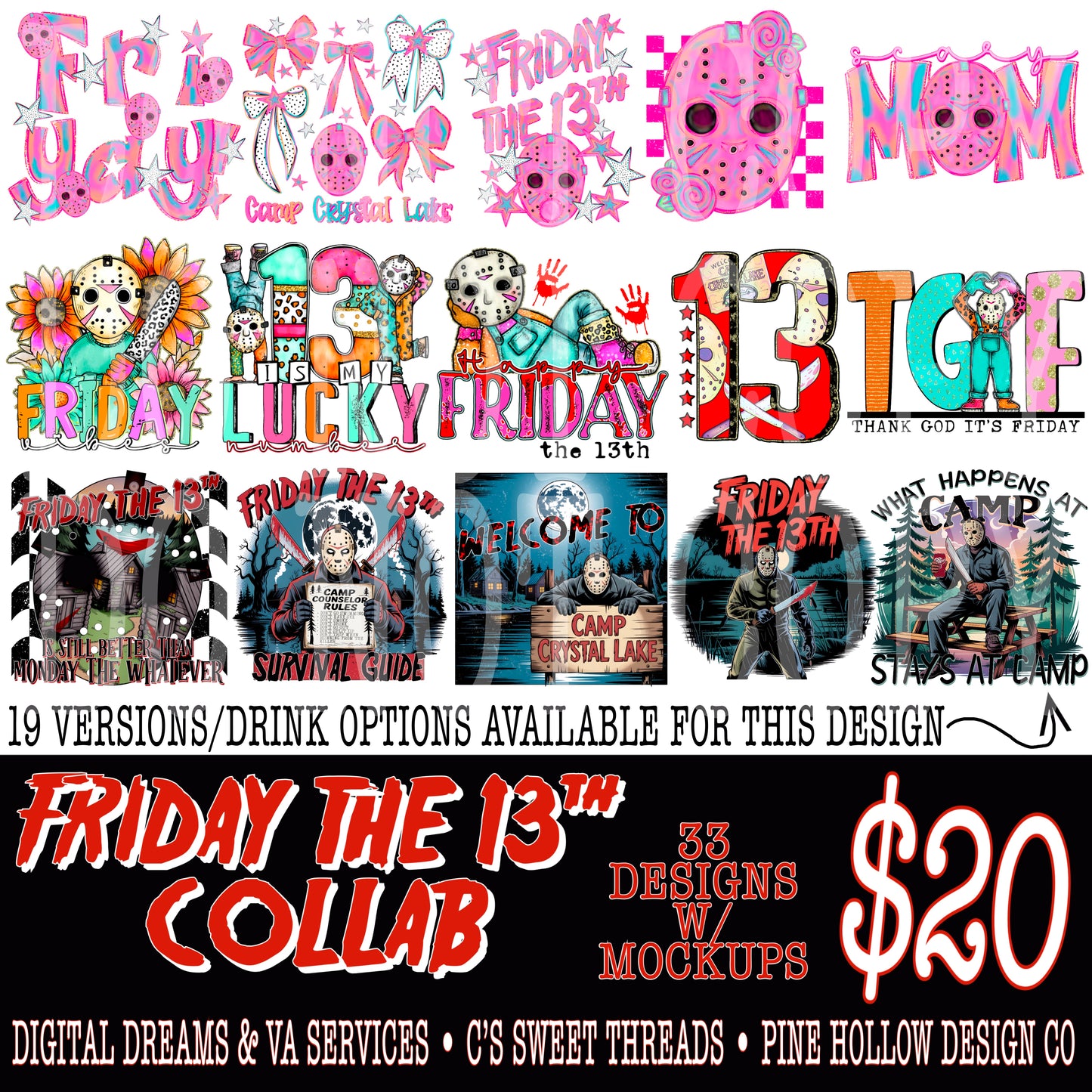 Friday The 13th Collab With Digital Dreams & VA Services & Pine Hollow Design Co