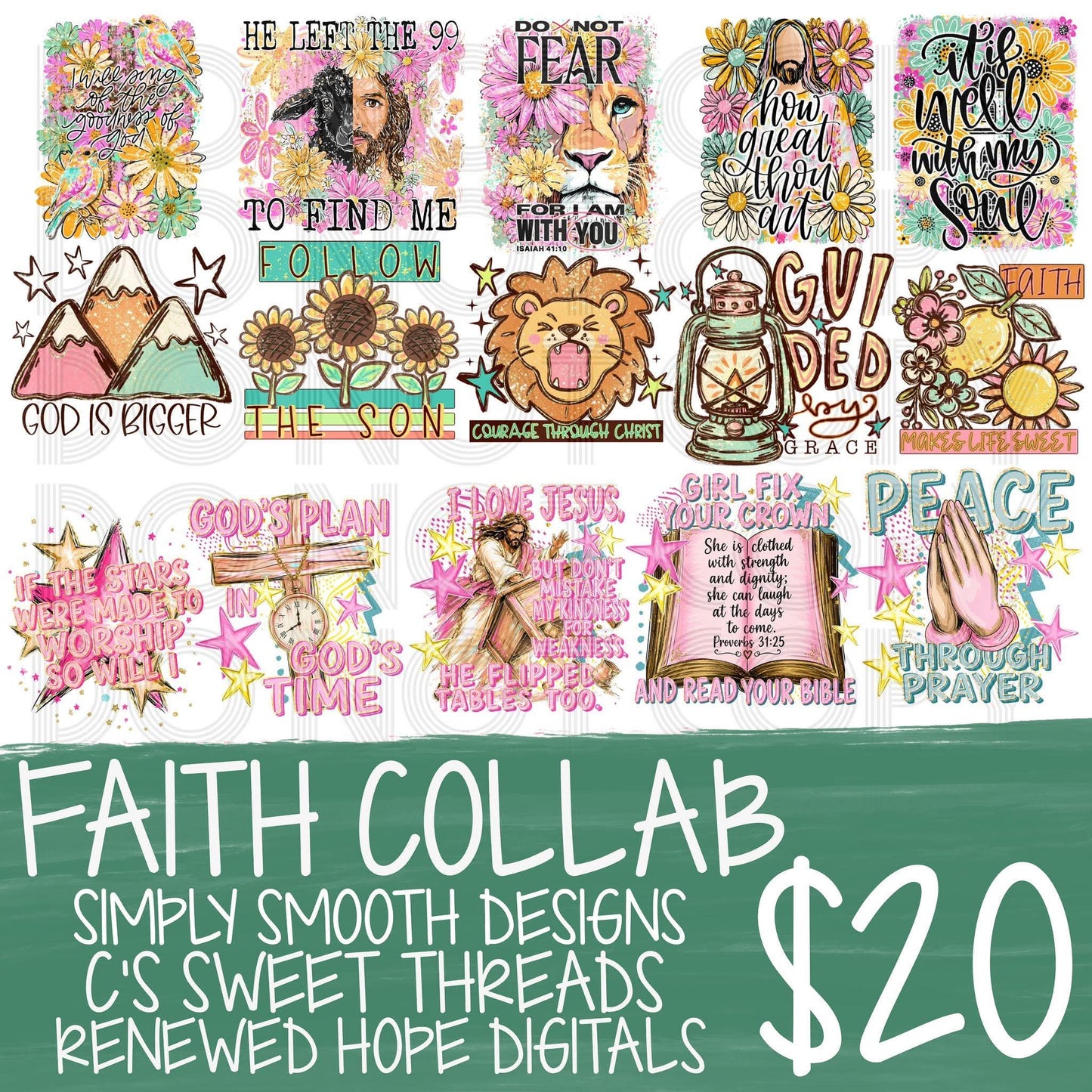 Faith Collab With Simply Smooth Designs & Renewed Hope Digitals