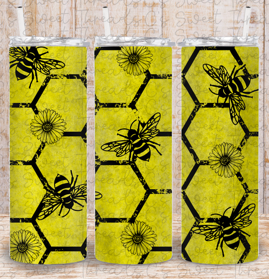 Honey bee tumbler design, digital download