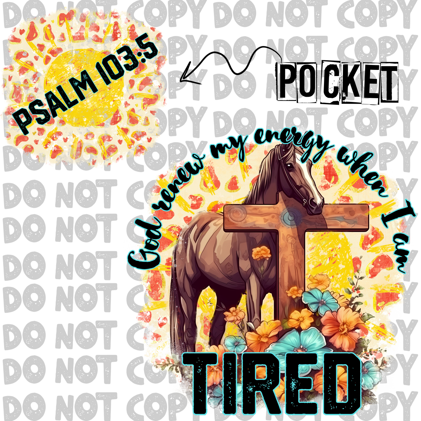 God renew my energy with pocket