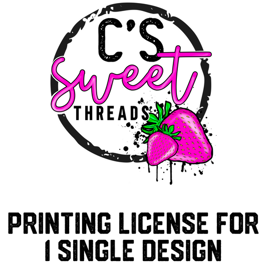 Single image printing license