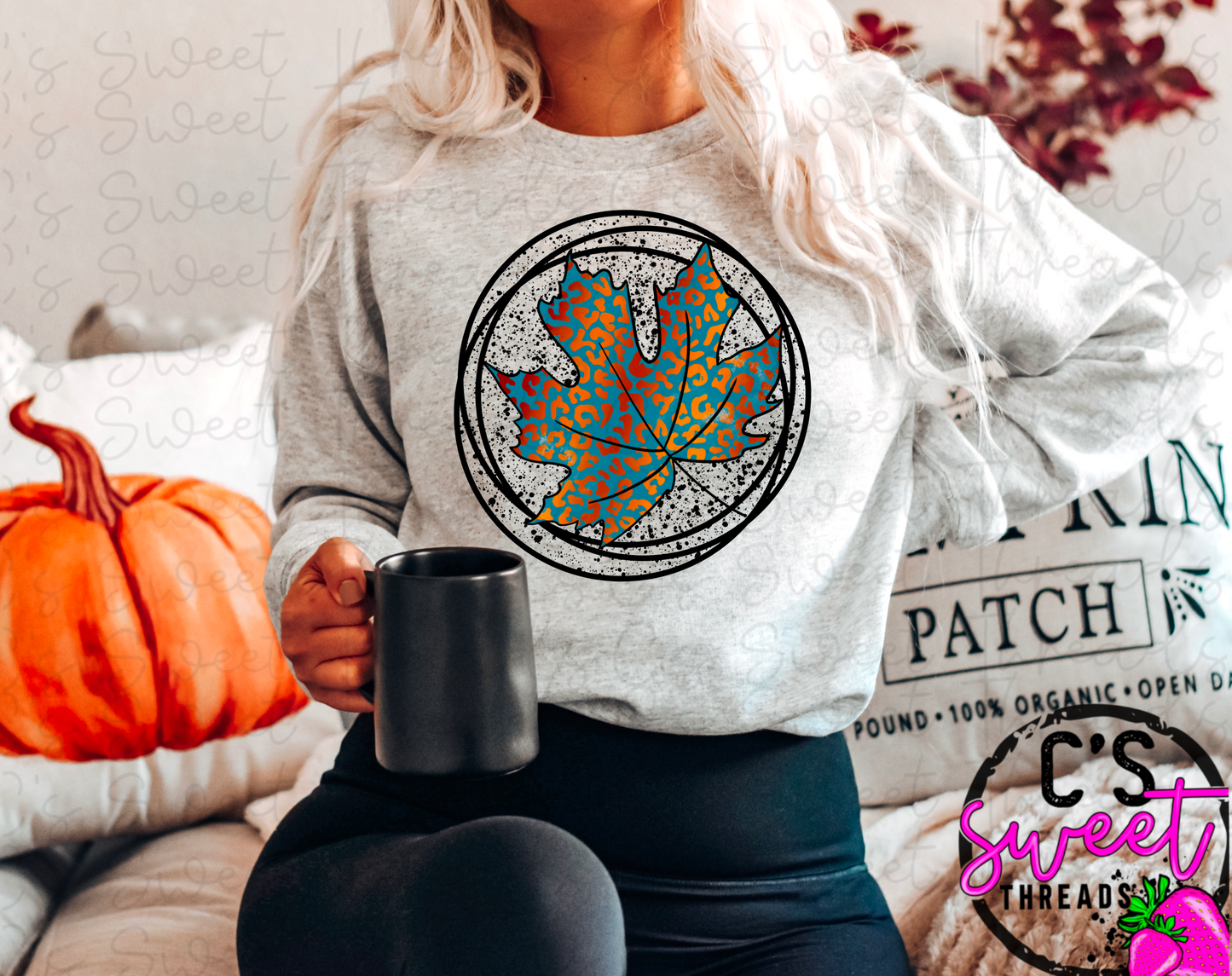 Fall leopard leaf