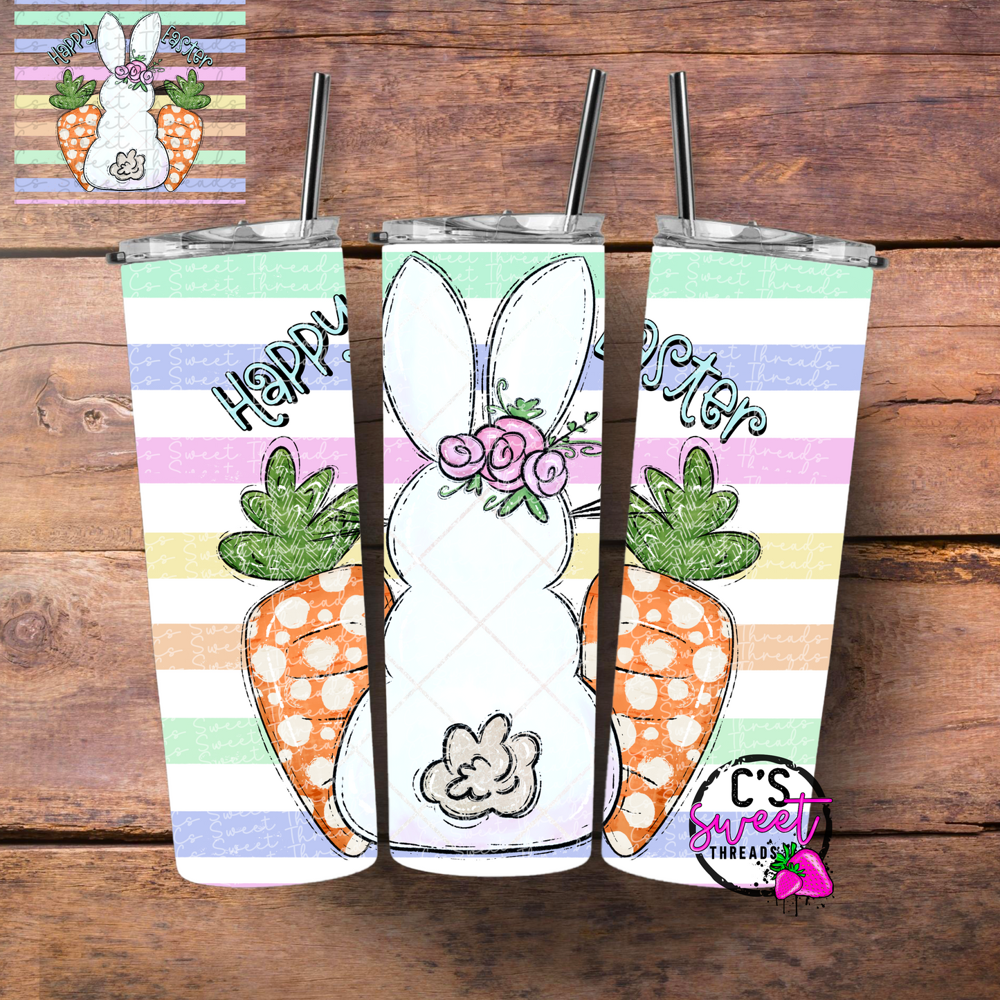 Happy Easter tumbler