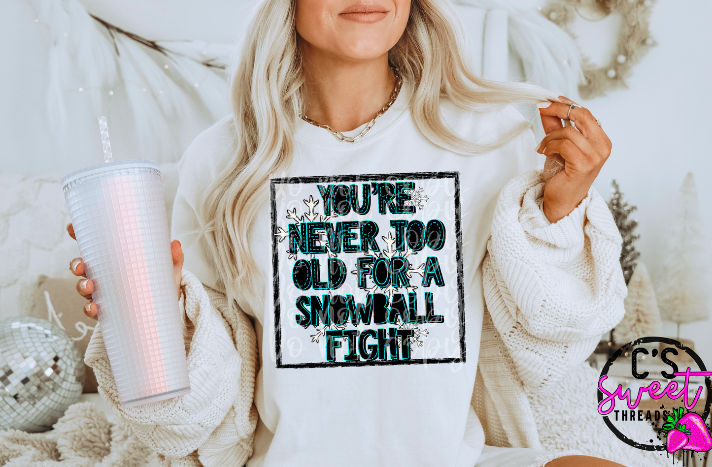 You’re never too old for a snowball fight