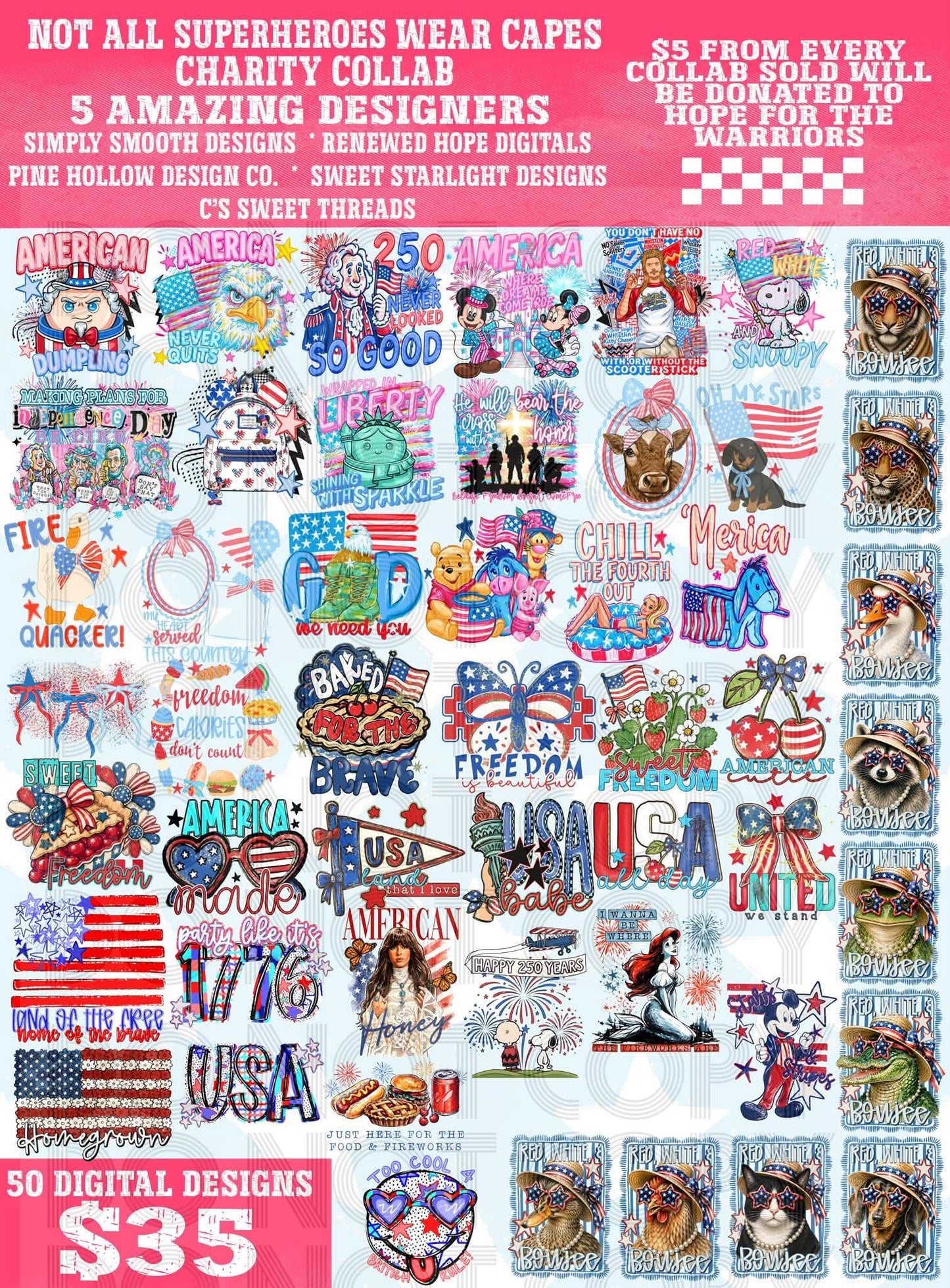 Not All Superhero’s Wear Capes Annual 4th Charity Collab