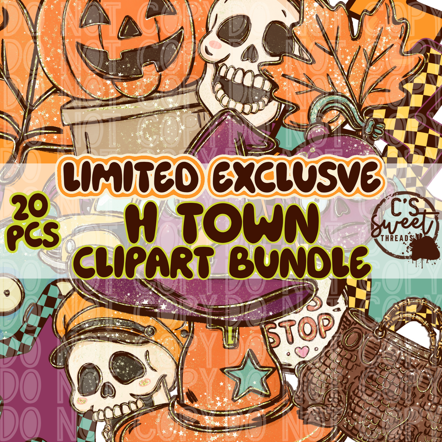 Limited Exclusive H Town Clipart Bundle