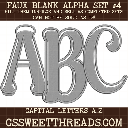 Blank Faux Alpha Set #4