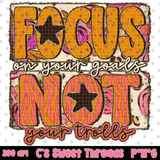 Focus On Your Goals Not Your Trolls