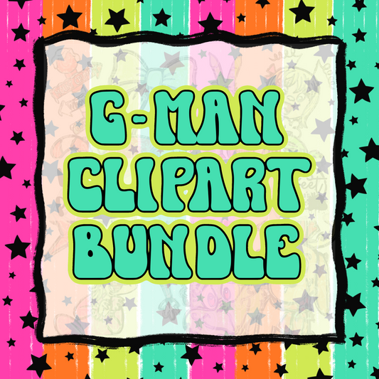 G-Man Clipart Bundle