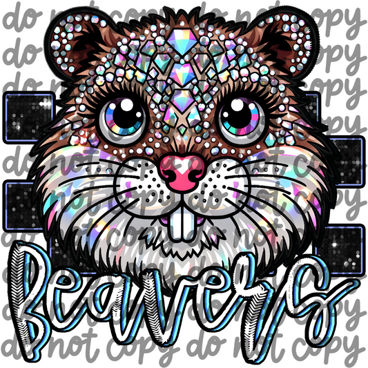 Beavers Faux Embroidery