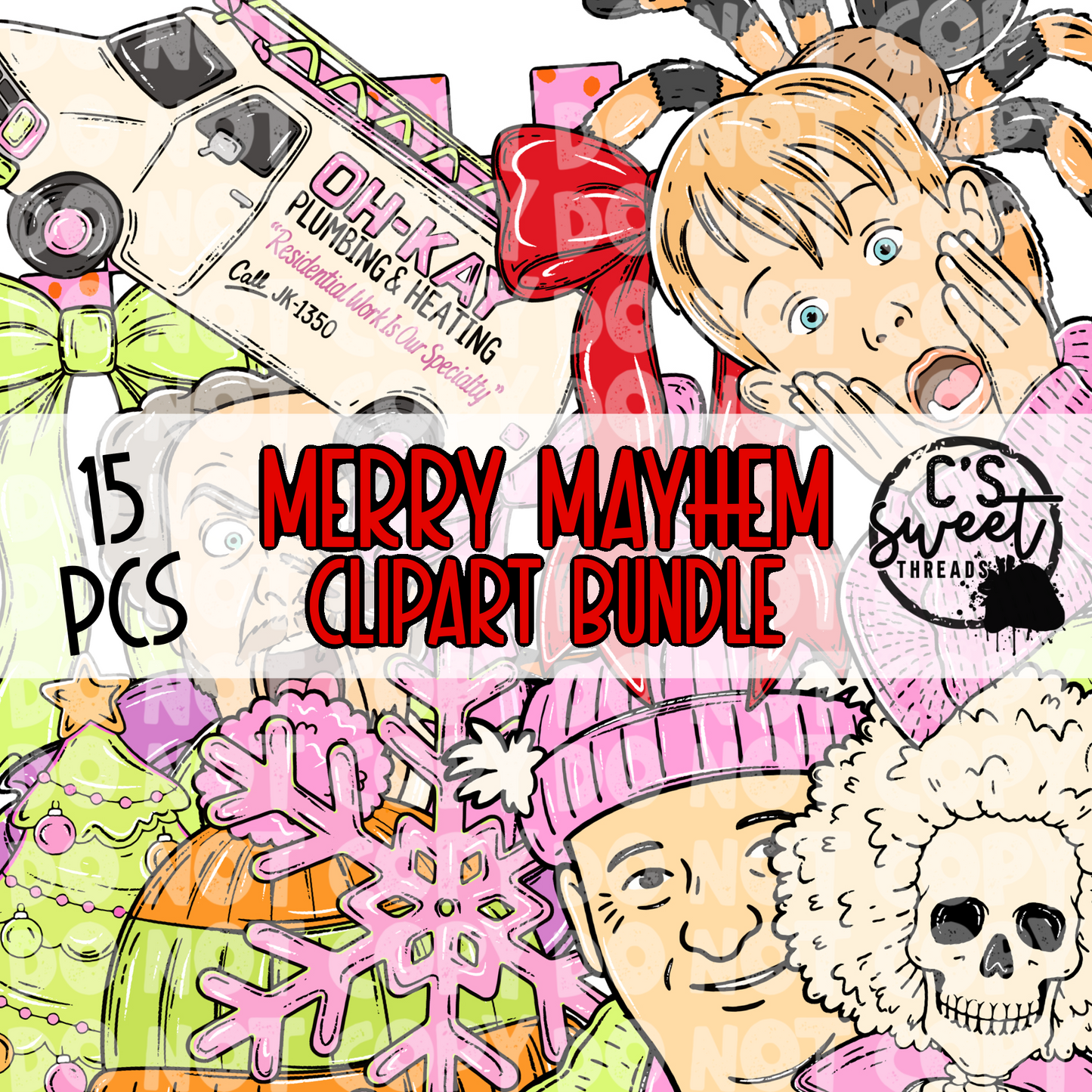 Merry Mayhem Clipart Bundle