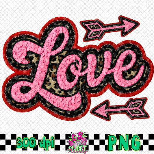 Faux Leopard Print Love