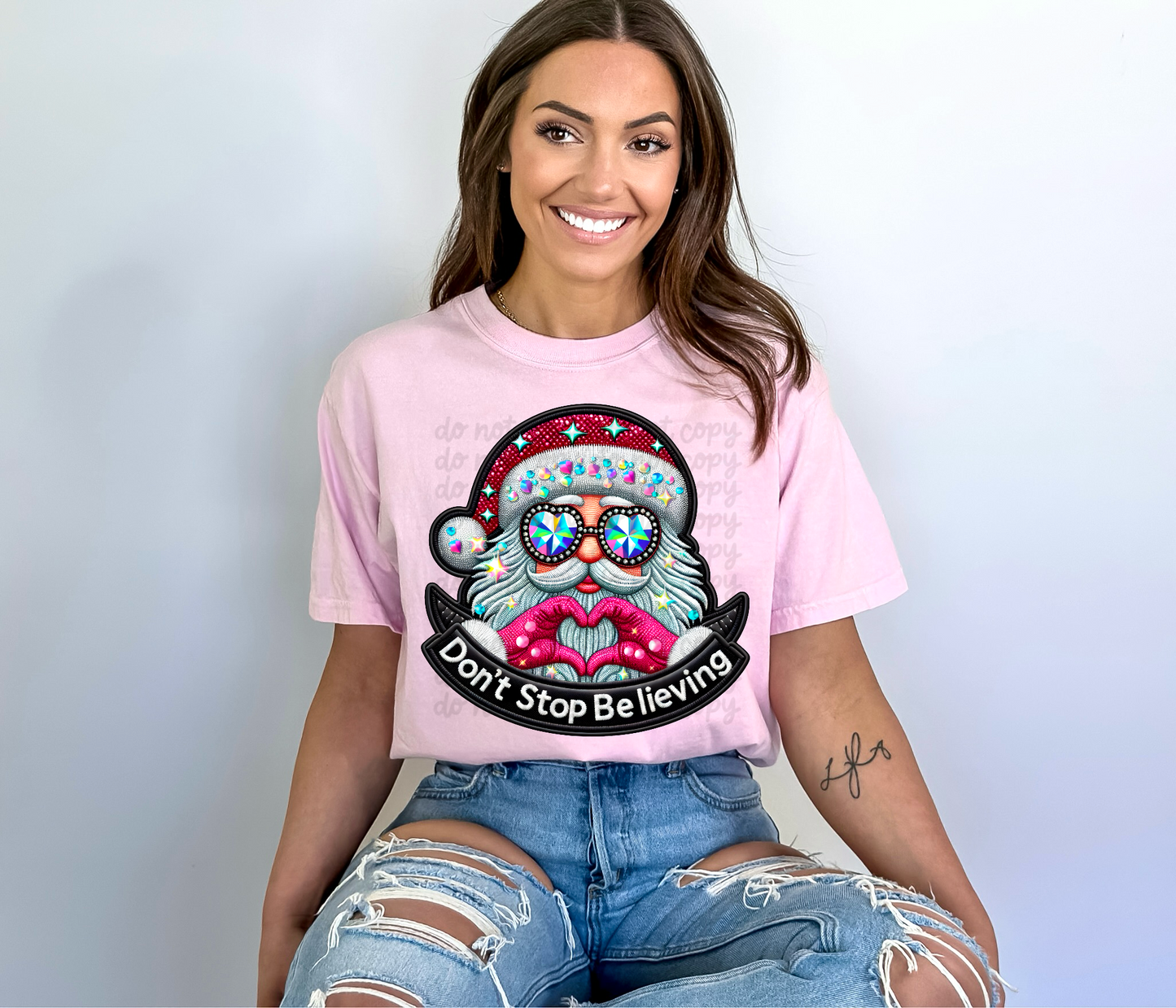 Don’t Stop Believin’ Faux Embroidery