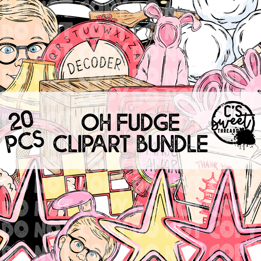 Oh Fudge Clipart Bundle