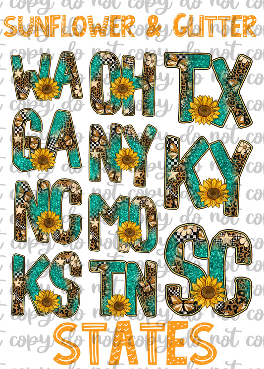 Sunflower & Glitter States Bundle