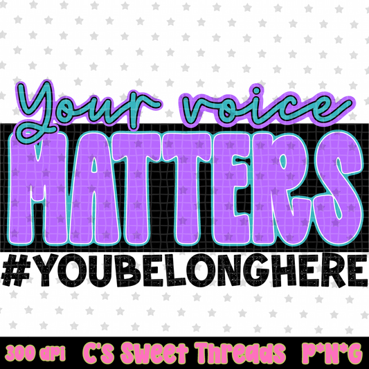 Your Voice Matters