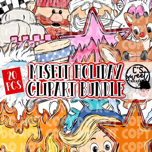 Misfit Holiday Clipart Bundle
