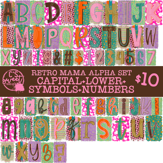 CST Retro Mama Ransom Alpha Set
