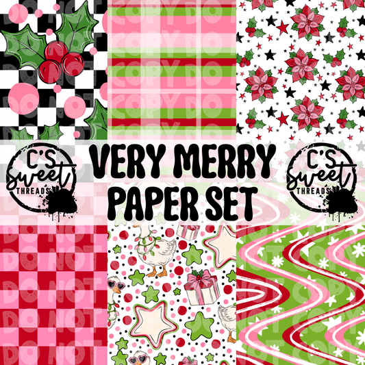 Very Merry Paper Set