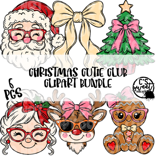Christmas Cutie Club Clipart Bundle