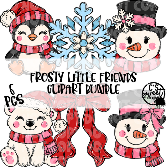 Frosty Little Friends Clipart Bundle