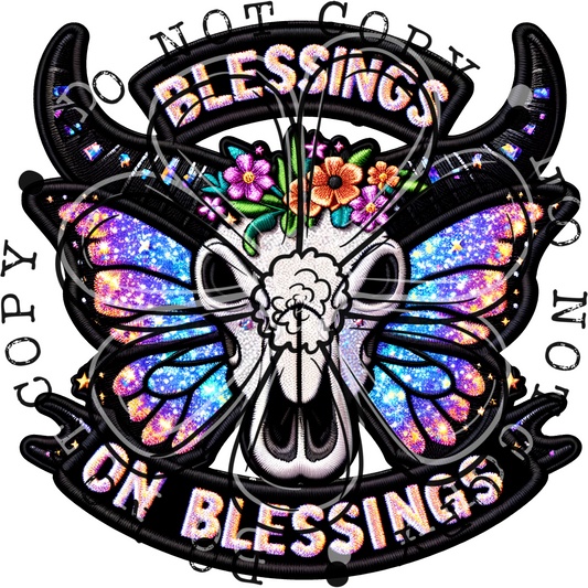 Blessings On Blessings Faux Embroidery