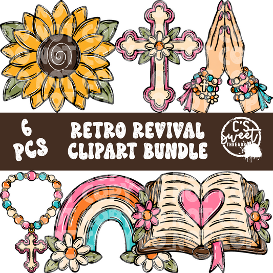 Retro Revival Clipart Bundle