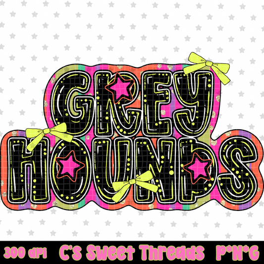 Neon Greyhounds
