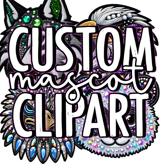 CUSTOM MASCOT CLIPART(1 piece)