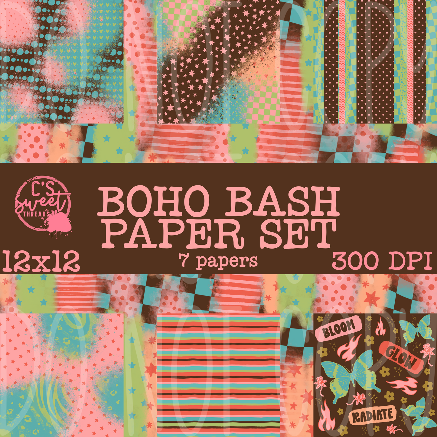 Boho Bash Paper Set