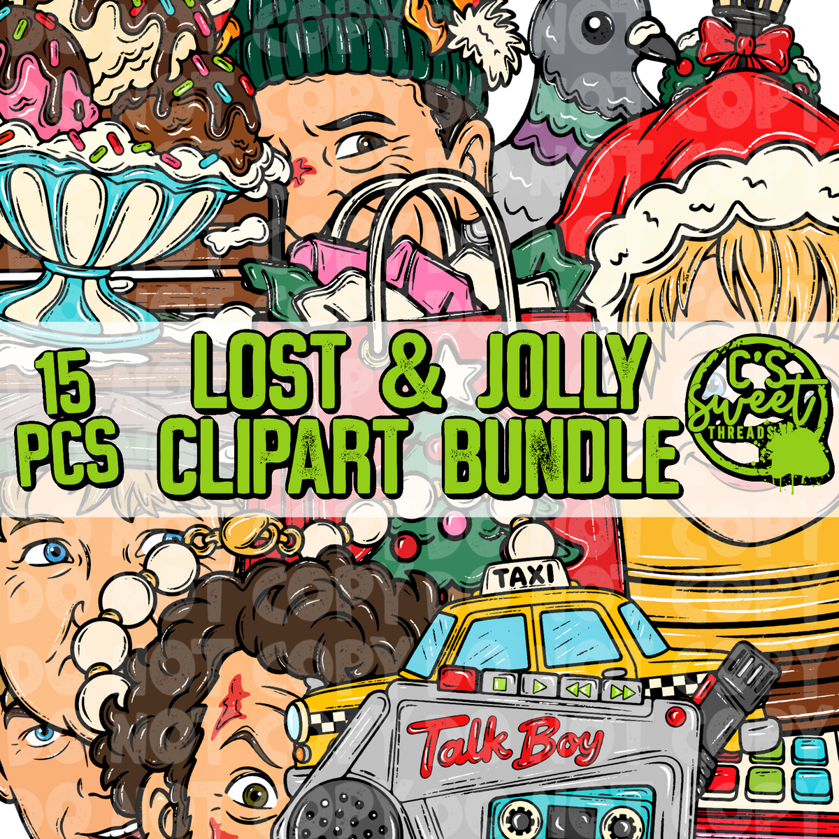 Lost & Jolly Clipart Bundle