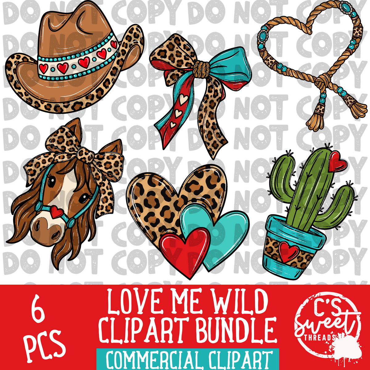 Love Me Wild Clipart Bundle