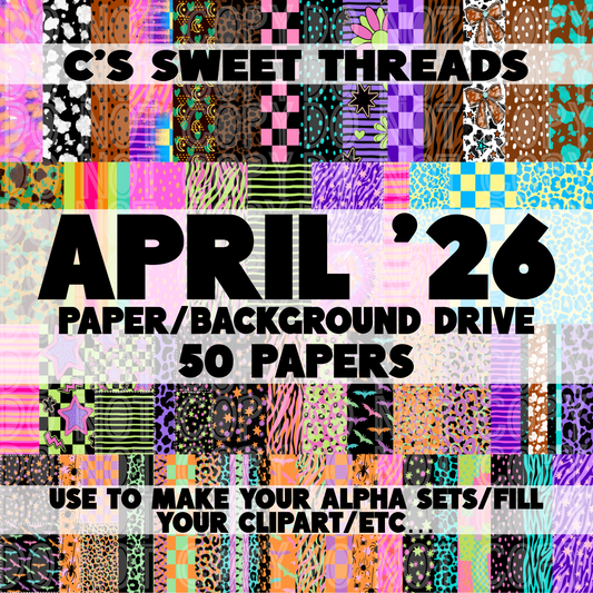APRIL ‘26 Paper/Background Drive