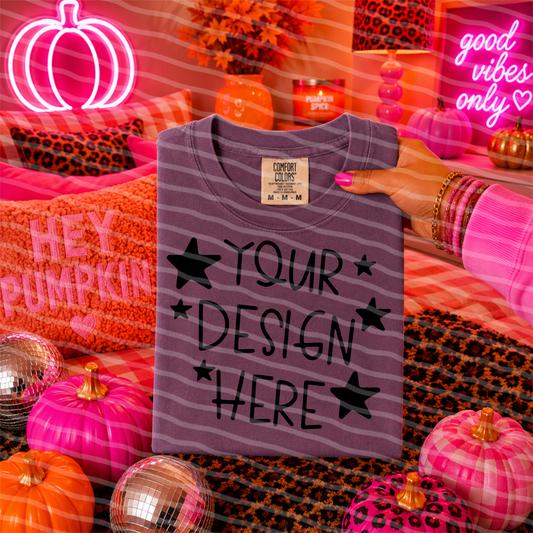 CC Berry Pumpkin Pop Tee Hand Held Mock Up