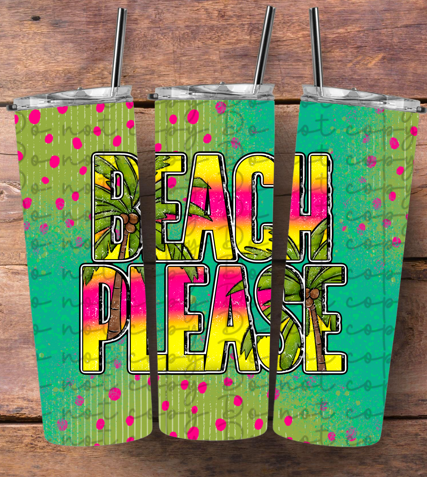 Beach Please Tumbler